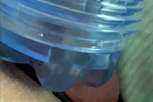 Flesh light toy used indoors and outdoors for masturbation