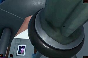 Futanari Hentai Game Features Horsecock Masturbating Publicly