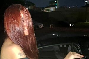 wife takes cumshots from strangers in public dogging outdoor reality!!