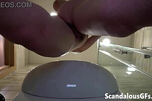 Amateur POV of my ex's trimmed pussy in mirror 😏