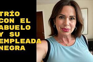 tuve un trio rico con un viejo y la empleada ebony, quieres verlo?