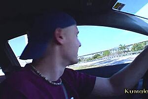 kumalott - milf miako meets white actor in asian brunette scene. she gets facial attention on small tits.