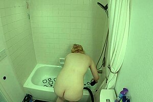 Annie Archer in the shower, part 4, getting all wet and steamy! 💦🚿