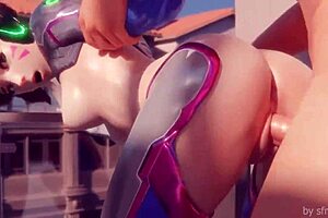 Overwatch animated porn with Yanni's best scenes