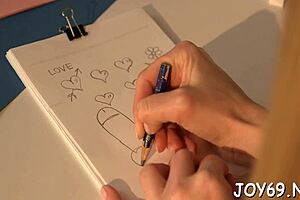 babe's gripping solo act with wet pussy