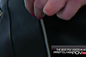 Tiny brunette Petra Blair in a tight, intriguing homemade scene.