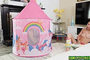 Stepsister Teasingly Rides Stepbrother's Monster Cock