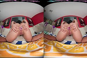 Sexy Colombian Babe Fucks Her Ass With A Toy In Vr