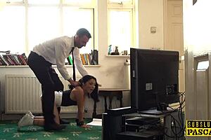 Tattooed British Submissive Fucked Roughly