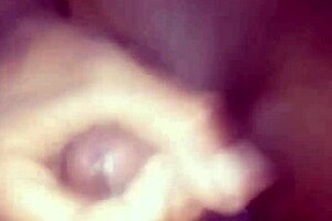 watch this huge cumshot from the black guy landing on my belly.