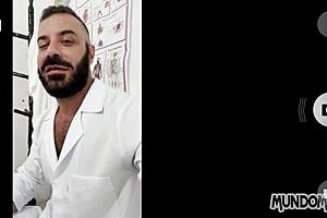 O massagista 1 with gay 3some and big cocks