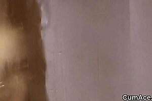 Slutty Sex Kitten Gets Cumshot on Face Swallowing Every Drop