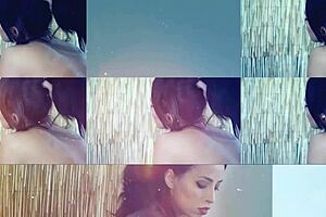 two naughty girls get a sensual massage at the party