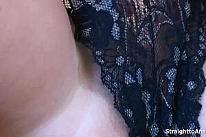 Brunette Receives Deepthroat And Anal Fucking With Cumshot