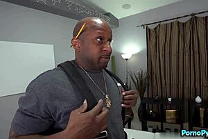 Slender Blonde Kyler Quinn Interacts With Two Construction Workers