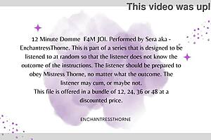 femdom gives jerk off instructions