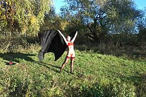 Leylakh DANCES in BIKINI at Public Outdoor Event
