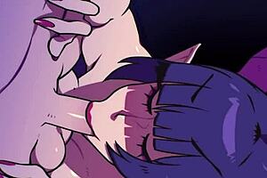 Vampire Sucks Cum in Anime Hentai