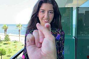 Teen 18+ endures blowbang gangbang with double vaginal and bukkake.