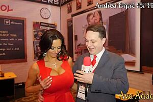 Ava Addams Interacts with Her Chest for Andrea Diprè