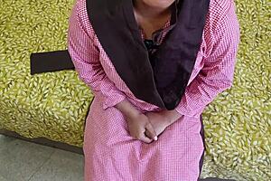 indian school stepsister’s first intense doggy style encounter with dirty hindi audio hints at forbidden thrill