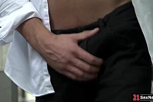 This Busty Babe Flashes Her Boobs and Lets the Neighbor Fuck Her Hard.