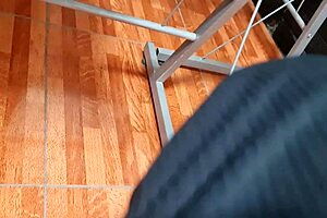 Nataly flashes her upskirt, hairs showing proudly