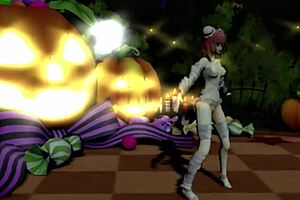 Happy Halloween dance with Ibaraken and Kasen