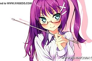 Hentai ecchi english lesson with nude anime.