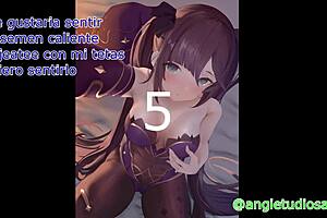 Mona CATCHES you SPYING and FORCES ANAL PLEASURE with JOI in Genshin hentai femdom.