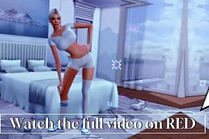 Lustful Futanari Stepmom Seduces Straight Daughter in Sims 4 Hentai