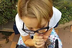 She Sucks Big Mushroomhead Cock, Begs For Cumshot