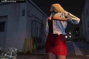 GTA 5 first-person hooker encounters sex in car