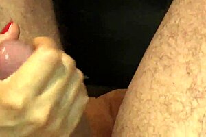 Perfect close up blowjob handjob on big monster cock