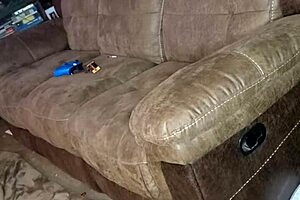 Blow Job on Sofa with Rimjob Action