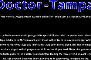 Glove in as doctor tampa examines his newest specimen virgin orphan aria nicole at good samaritan health labs