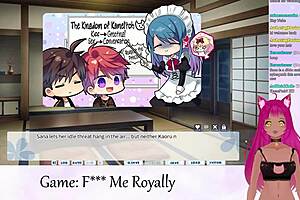 Vtuber Lewdneko Plays 'F Me Royally' Part 1