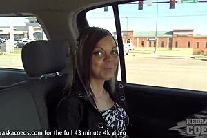 small goth chick loves strange object pussy insertions