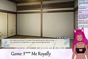Vtuber Lewdneko Plays 'F Me Royally' Part 1