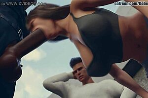 girlfriend fucks officer in front of bf