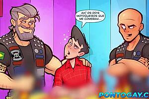 novinho puto mamou e levou duas rolas no cu 😈