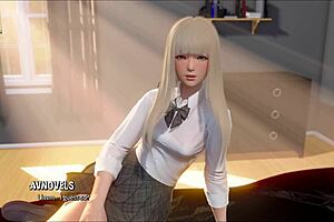 ripples 2 unfolds with 3d cartoon teen getting clothes ripped in wild game