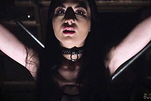 submissive slut gets hard bdsm sex while tiedup