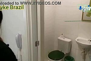 Young Woman Fucks Boss In Kitchen With Small Tits!