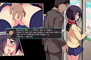 Stripping knight Nymphoria in part one of the game