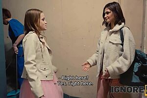 ignore4k presents a flexible russian enjoying shaved pussy action while being watched