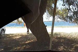 Quick creampie fuck at lake 😍