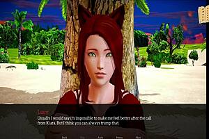 Redhead's small tits in my new family 288 erotic homemade