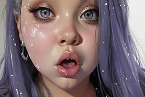 The Art Face Painting 100 Ai Facials With Blowbang And Bukkake!