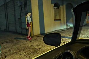 Intense hooker sex in car